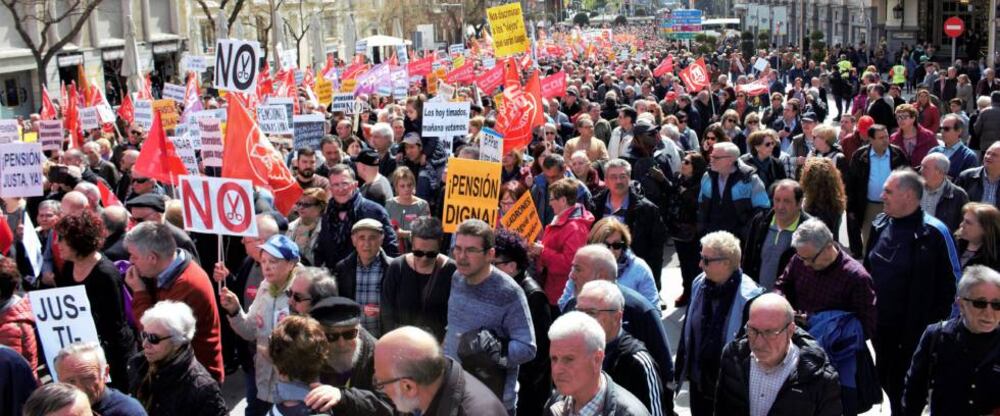 Miles de jubilados salen de nuevo a la calle para demandar pensiones ...