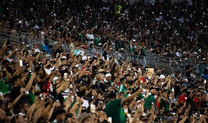 Los aficionados de México en Charlotte, Carolina del Norte.