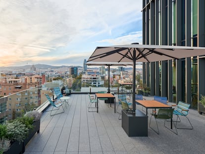 Terraza de la nueva sede de Rakuten TV en Barcelona.