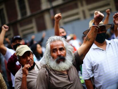 Protesta para exigir justicia por la desaparición de los estudiantes de Ayotzinapa en septiembre del año pasado.