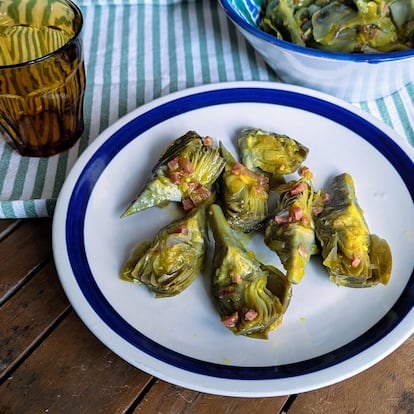 Receta de alcachofas a la montillana