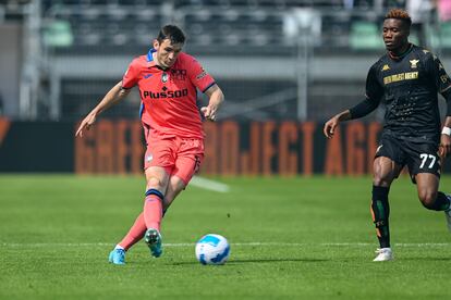 Marten de Roon, del Atalanta, el sábado contra el Venecia.