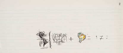 'Ecuaciones nº 2', dibujo de Anna Bella Geiger.