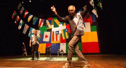 Caetano Veloso y Gilberto Gil en el concierto que ofrecieron en Brasil.