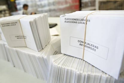 Sobres de les eleccions municipals del 2015.