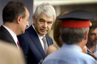 Pasqual Maragall, en el acto de licenciatura de la última promoción de los Mossos d'Esquadra.