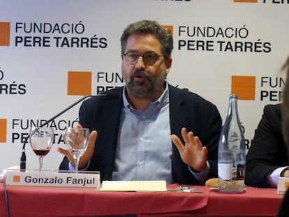 Gonzalo Fanjul, durant la seva intervenció.