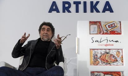 Joaqu&iacute;n Sabina, el mi&eacute;rcoles, durante la presentaci&oacute;n del libro &#039;Garagatos&#039;.