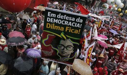 Ato pró-Dilma em São Paulo.