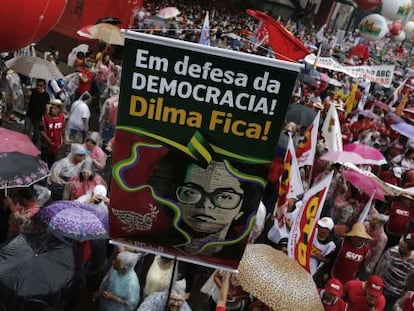 Ato pr&oacute;-Dilma em S&atilde;o Paulo.