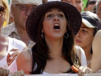 Mariela Castro durante una manifestación en mayo de 2012.