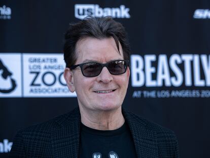 El actor Charlie Sheen en el Beastly Ball 2023 en el Zoológico de Los Ángeles, el 3 de junio de 2023.