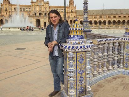 David Pe&ntilde;a Dorantes, en la Plaza de Espa&ntilde;a de Sevilla.