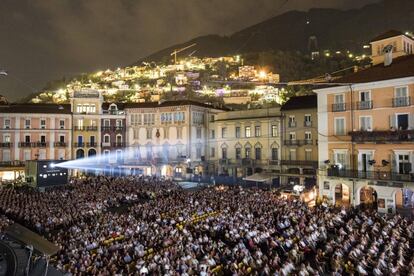 Proyección de la Piazza Grande de Locarno, el pasado 4 de agosto.