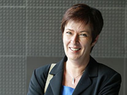 Mona Sahlin, ministra sueca de Igualdad, en Madrid.