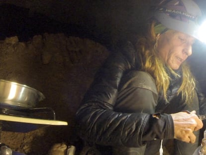 Beatriz Flamini, la alpinista que pasó 500 días en una cueva en Motril (Granada).