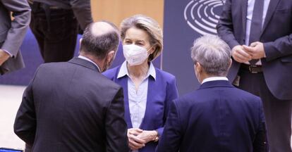 La presidenta de la Comisión, Ursula von der Leyen, en el Parlamento Europeo
