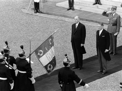 Charles de Gaulle, primer presidente de la V República, en 1959.