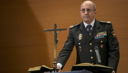 Florentino Villabona, el pasado 31 de enero en el acto de toma de posesión de su cargo de director Adjunto Operativo (DAO).