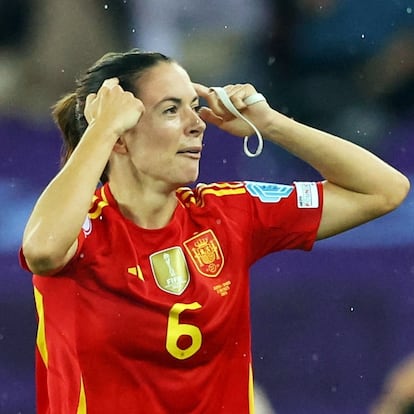 Soccer Football - UEFA Women's Euro 2025 - Semi Final - Germany v Spain - Stadion Letzigrund, Zurich, Switzerland - July 23, 2025 Spain's Aitana Bonmati celebrates scoring their first goal REUTERS/Denis Balibouse