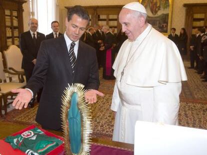 Enrique Pe&ntilde;a Nieto visit&oacute; al papa Francisco el 7 de junio 
