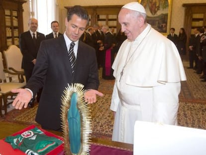 Enrique Pe&ntilde;a Nieto visit&oacute; al papa Francisco el 7 de junio 