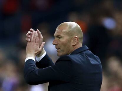 Zidane, entrenador del Real Madrid.