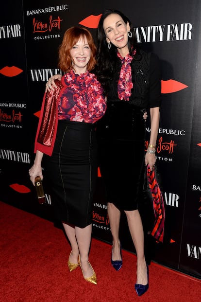 La actriz Christina Hendricks es fiel a los diseños de L'Wren Scott. 