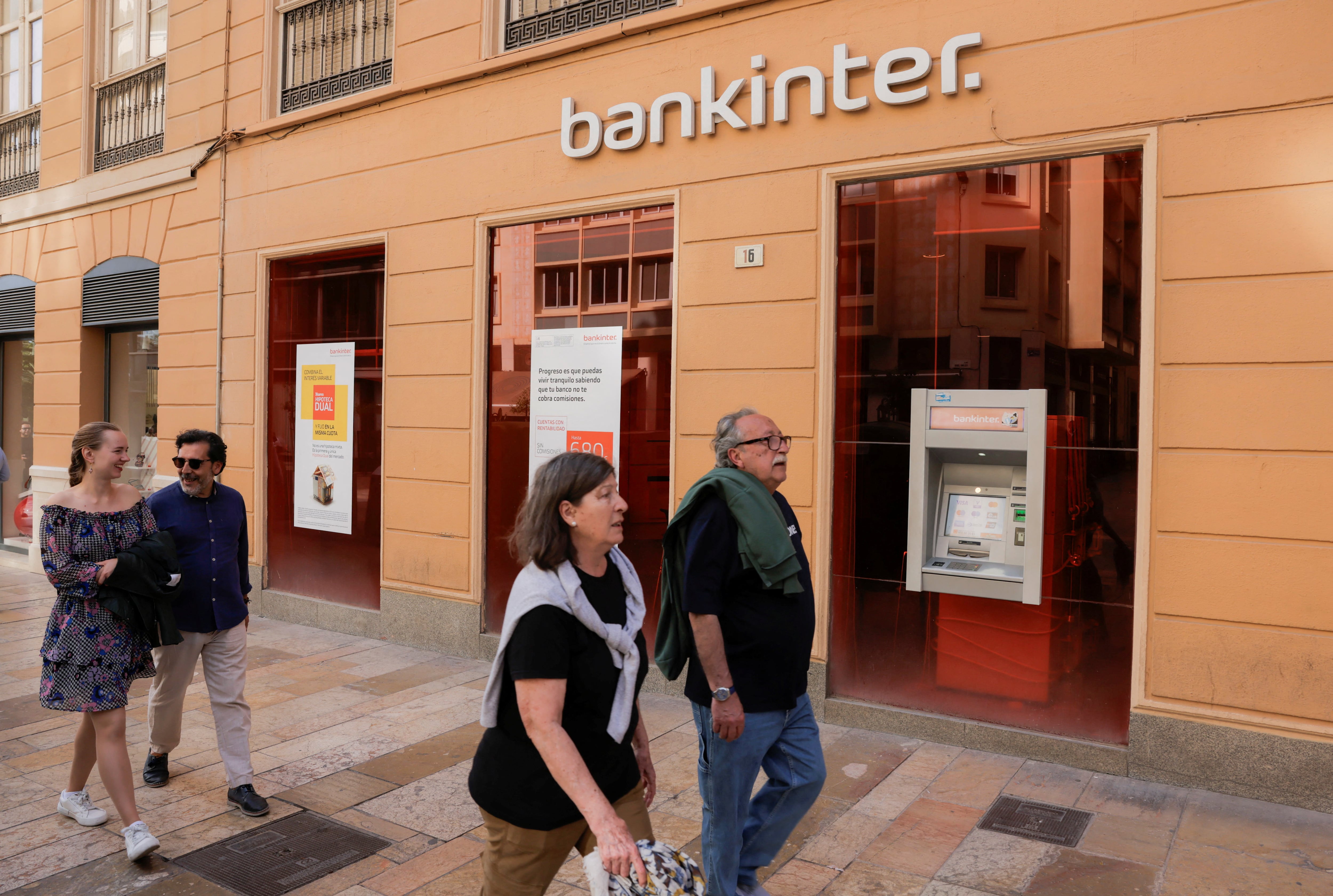 Oficina bancaria de Bankinter en Málaga.