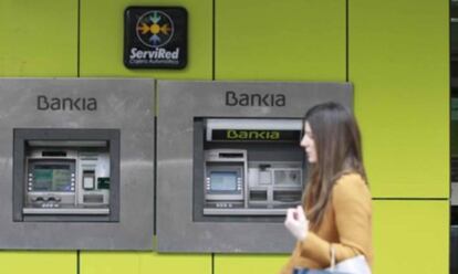 Un cajero de Bankia de Servired.