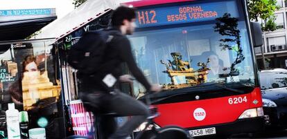 Un autobús urbano de Barcelona.