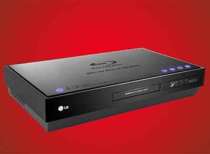 Reproductor de discos ópticos de alta definición Blu-ray y HD-DVD de LG.