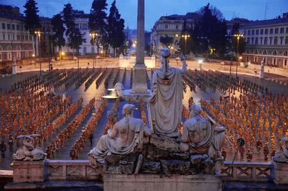 En la Piazza del Popolo, Roma, 2007.