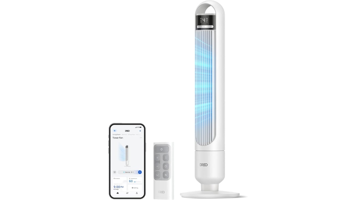 Ventilador de torre inteligente de Dreo.