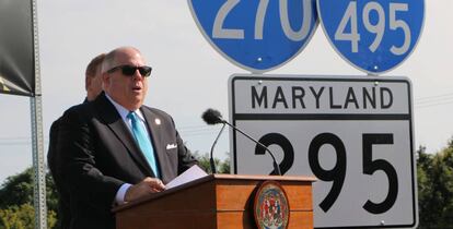 El gobernador de Maryland, Larry Hogan. 