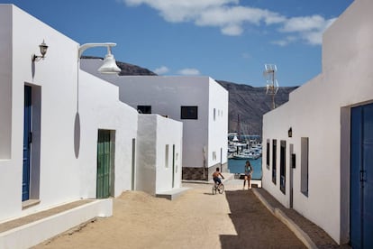 Calles de arena en Caleta de Sebo (La Graciosa).