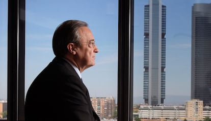 Florentino Pérez, en la sede del grupo ACS en una imagen de archivo.