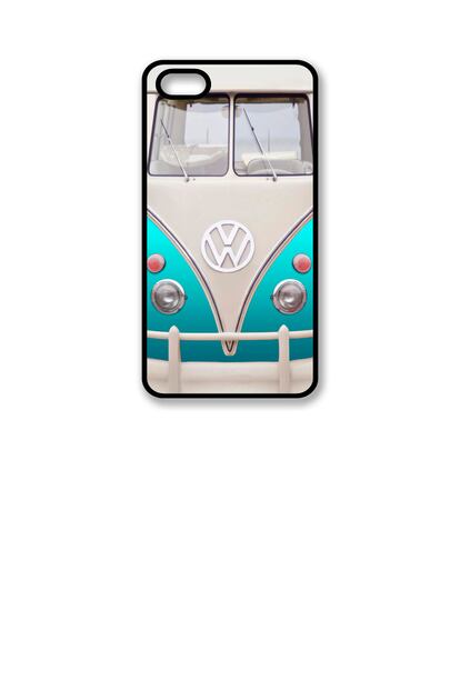 La furgoneta de Volkswagen es un guiño a los años hippies que puedes incorporar a tu móvil (Etsy 8,60 euros).