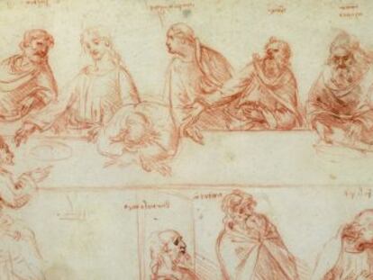 'Estudio para La última cena', de Leonardo da Vinci