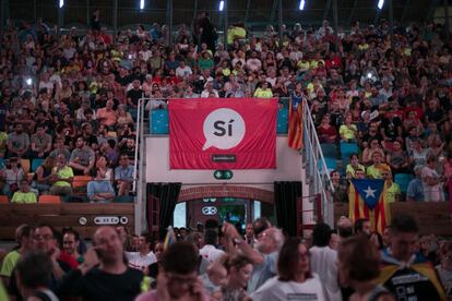 Acto de inicio de campaña por el 'Sí' en el referéndum del próximo 1 de octubre.