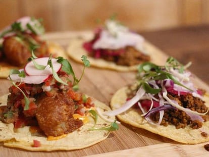 Tacos mexicanos en tiempo real