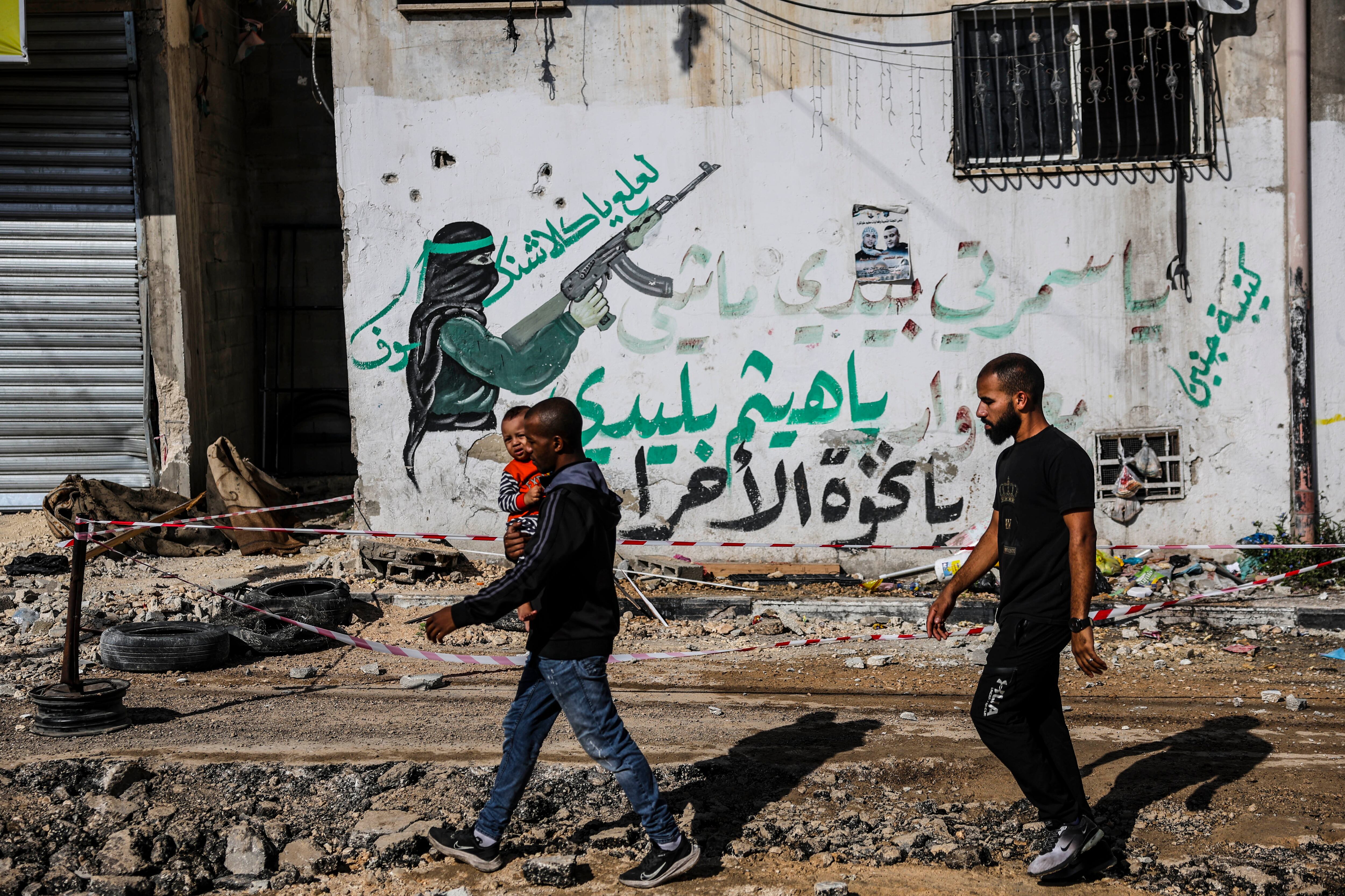 Una calle de Tulkarem (Cisjordania), el pasado domingo tras unos ataques del ejército israelí.