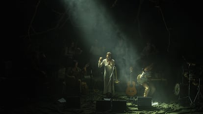 Rita Payés actuant al festival Terrer del Priorat.