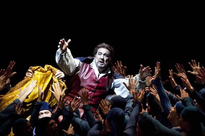 Plácido Domingo interpreta a Simón Boccanegra, el papel de barítono que más éxito le ha dado, en la Staatsoper de Berlín en 2009.