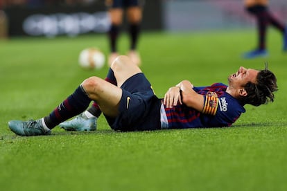 Leo Messi, cae lesionado