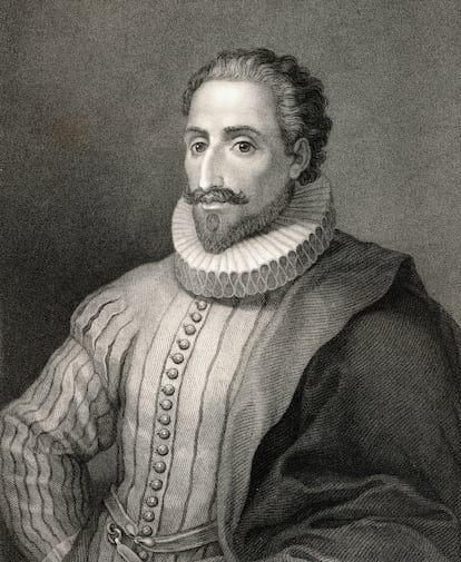 Retrato de Miguel de Cervantes.