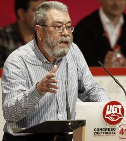 C&aacute;ndido M&eacute;ndez interviene en el Congreso de UGT.