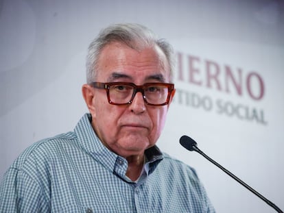 Rubén Rocha Moya en Culiacán, el 21 de octubre de 2024.