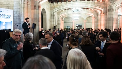 Ceremonia de entrega de los Premios Ortega y Gasset en el Saló de Cent, en el  Ayuntamiento de Barcelona.