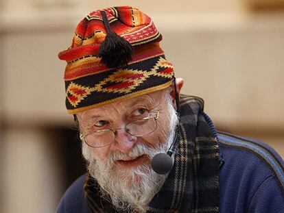 Terry Riley, durante un ensayo ayer en Madrid.